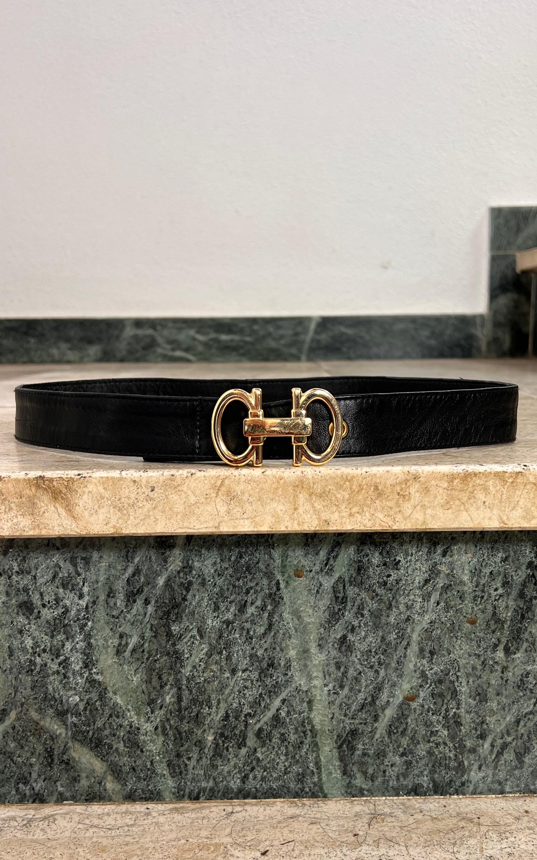 GUCCI: Black/Brown, Reversible Leather \