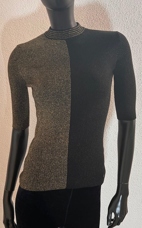 Vintage Armani Jeans Lurex Top - Etsy