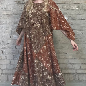 Vintage Indian Cotton Caftan Dress