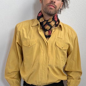 Vintage MENS Silk Button Down Shirt