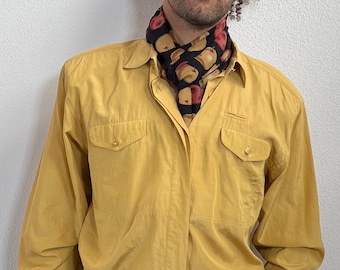 Vintage MENS Silk Button Down Shirt