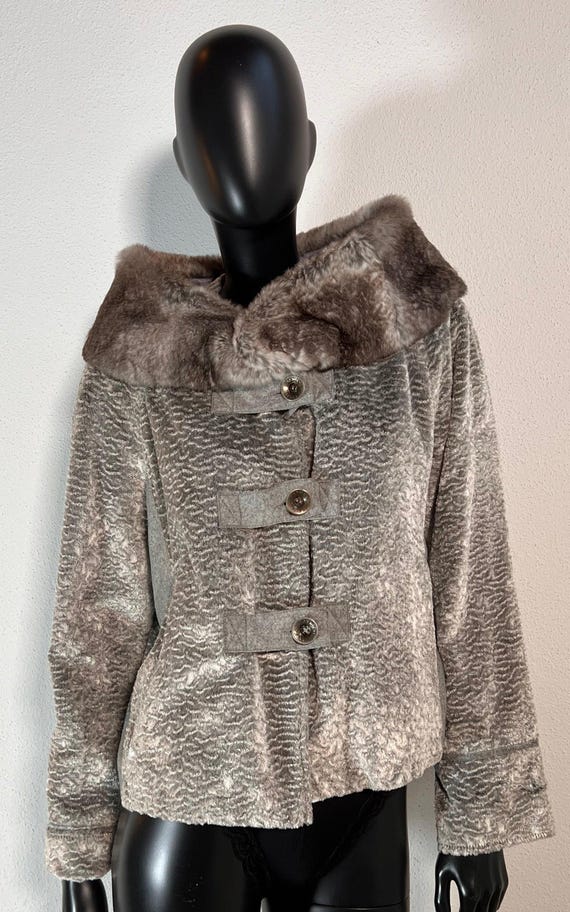 ジャケット・アウター 90s Armani Jeans Fake Fur Leather Jacket Vintage Armani Jeans Fake Fur Jacket - Etsy Norway 90s Armani