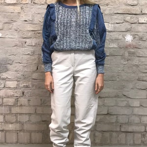 Vintage High Rise Leather Pants