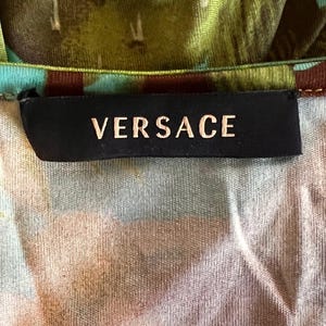 Vintage Versace Silk Top - Iconic Cactus and Jungle Print