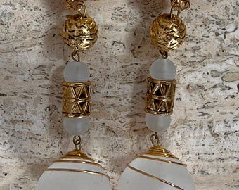 Clips llamativos vintage de los años 70, nuevos y sin usar.