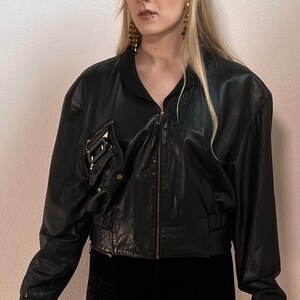 Softest 90s Vintage Ginger Fashion Leatherjacket