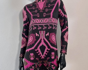 Sukienka dzianinowa Vintage Leonard Paris