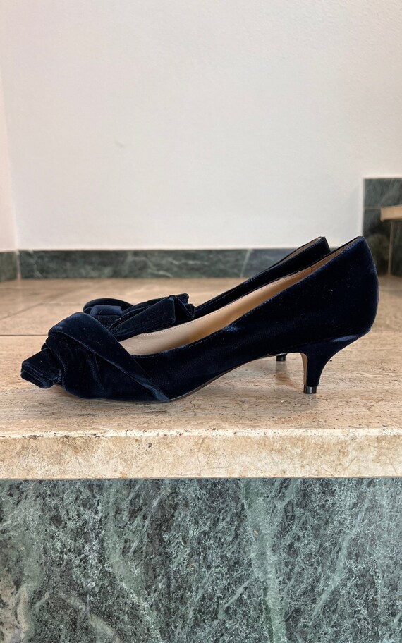 Velvet bow mules new arrivals