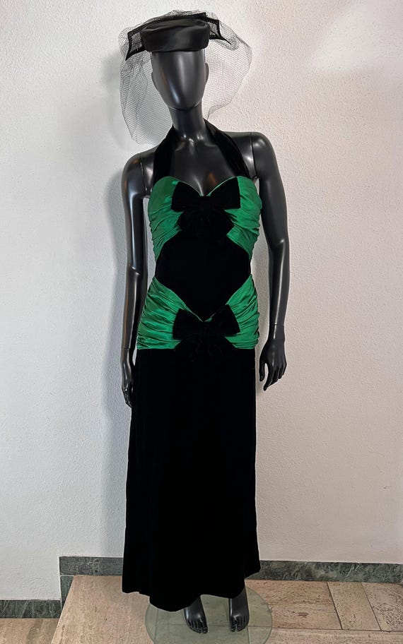 80's style formal dress 80s Inspired Tulle Prom Dresses V Neck Ruffles Sleeves