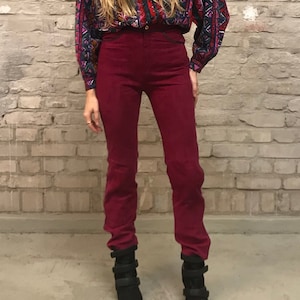 Vintage 70s Roberto Cavalli Suede Leather Pants