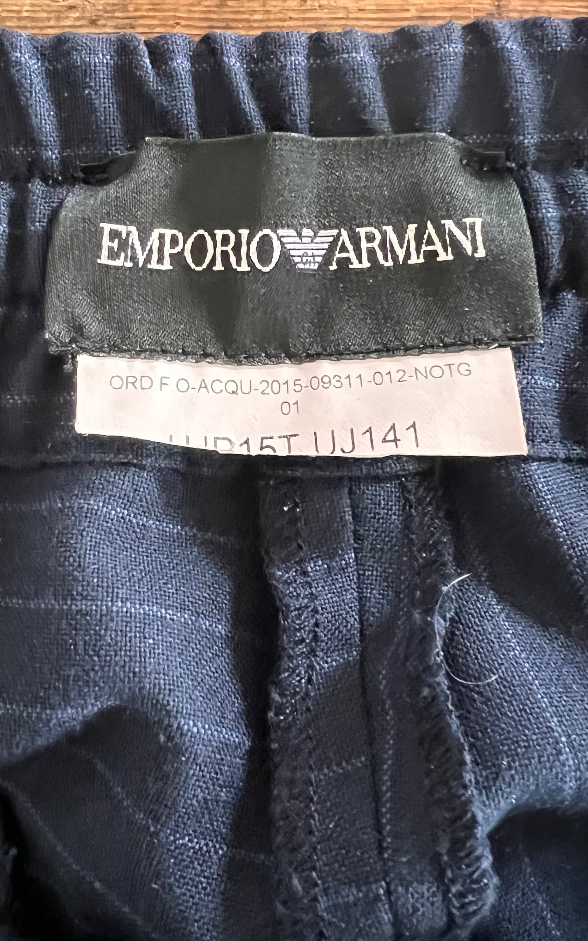 Vintage Emporio Armani 7/8 Pinstripe Pants - Etsy