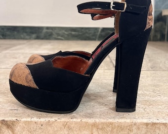 Vintage 70s Platform Heels 37