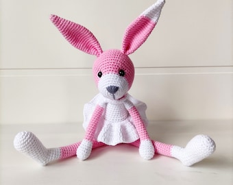 Crochet rabbit, Crochet bunny amigurumi, Baby gift, Amigurumi rabbit, Crochet animals, birthday, rabbit, bunny Stuffed animal, bunny toy