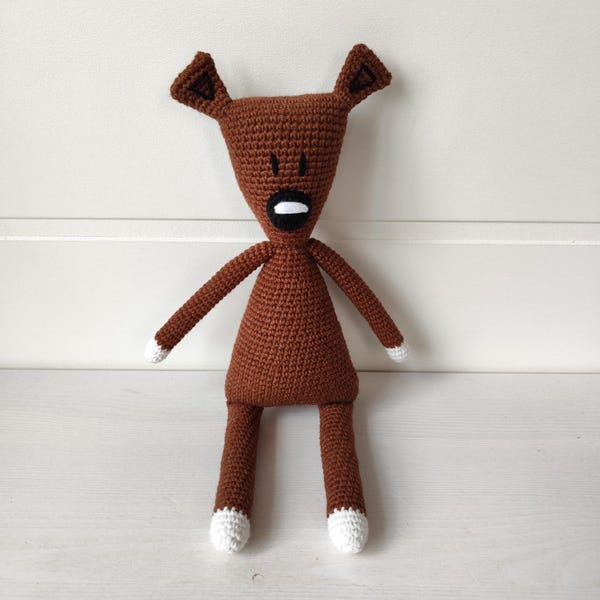 Handmade Crochet Teddy Bear – Soft Brown Plush Toy, Gift for Baby or Child