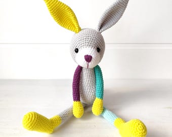 Crochet Bunny Toy | Amigurumi Bunny Gift | Handmade Bunny | First Baby Stuffed Animal | Unique Baby Gift Toy | Baby Shower Gift Toy | Bunny