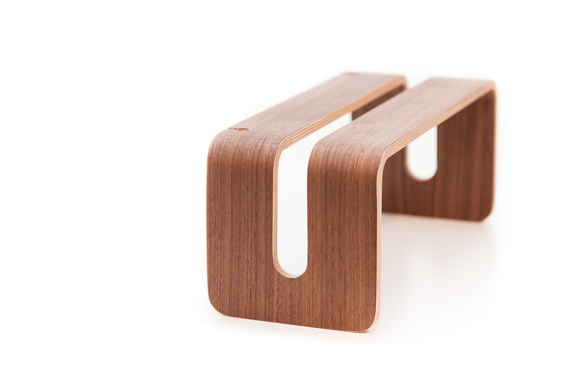 Vertical MacBook Stand Walnut