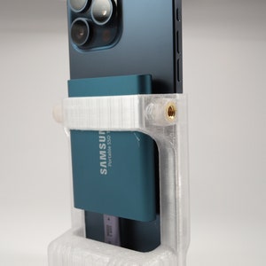 iPhone Pro Max SSD case camera rig adapter grip 3D printed Samsung