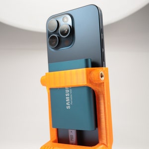 iPhone Pro Max SSD case camera adapter grip 3D printed rig