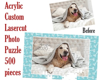 Custom Acrylic Puzzle of your Pet 500 Piece | Pet Puzzle | Pet Jigsaw | Puzzles Australia | Gift |  Isolation Gift | Jigsaw | Puzzles