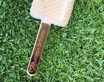 12 x Heart Engraved Birthday Cakesicle Sticks, Popsicle Sticks Custom Engraved, Personalised, Cakesicle Toppers, Cake Decorations, Popsicles