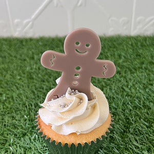 Cupcake Toppers - Gingerbread Man x 12