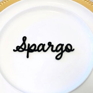 Handcrafted Laser-Cut Place Cards for Weddings & Events | Little Dance