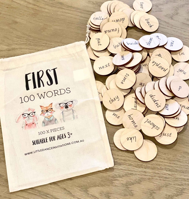Sight Words First 100 Words Reading Learning Tools Play Etsy Sight Words First 100 Words Reading Learning Tools Play Etsy