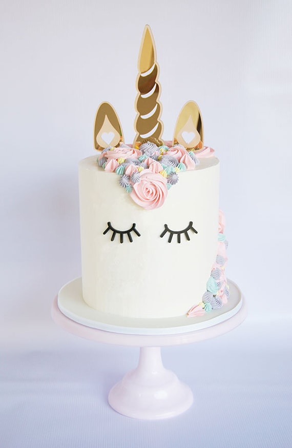 Kit decoratore topper per torta di compleanno con unicorno Kit per torta di  compleanno con unicorno, decorazioni per torte con unicorno, torta per  festa di compleanno con unicorni fai da te 