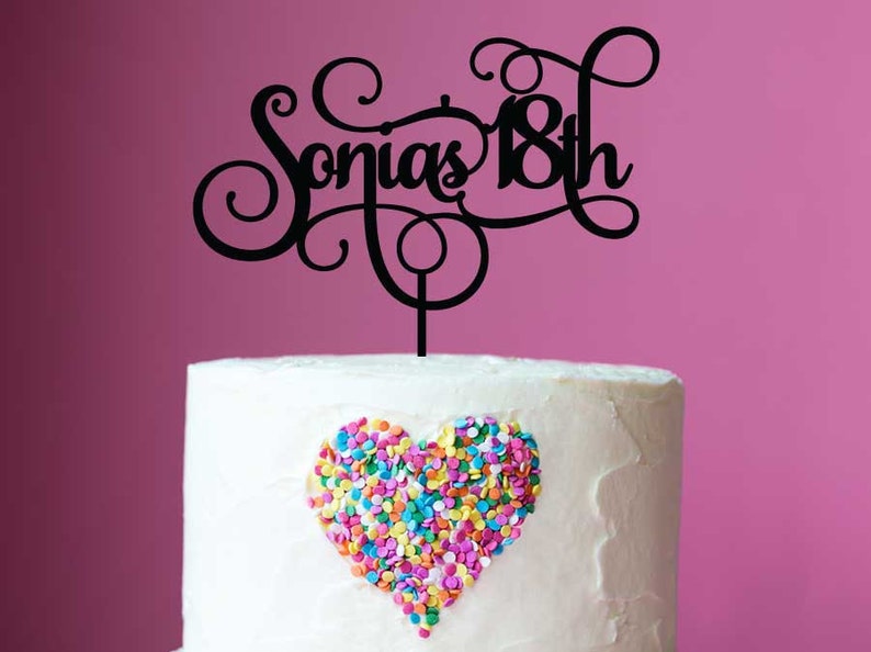 Personalised Age Name Birthday Cake Topper Custom Name Etsy Personalised Age Name Birthday Cake Topper Custom Name Etsy