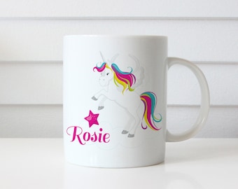 Chatcripant Taza Personalizable Nombre Niño Fantasía Taza Pequeña Niña