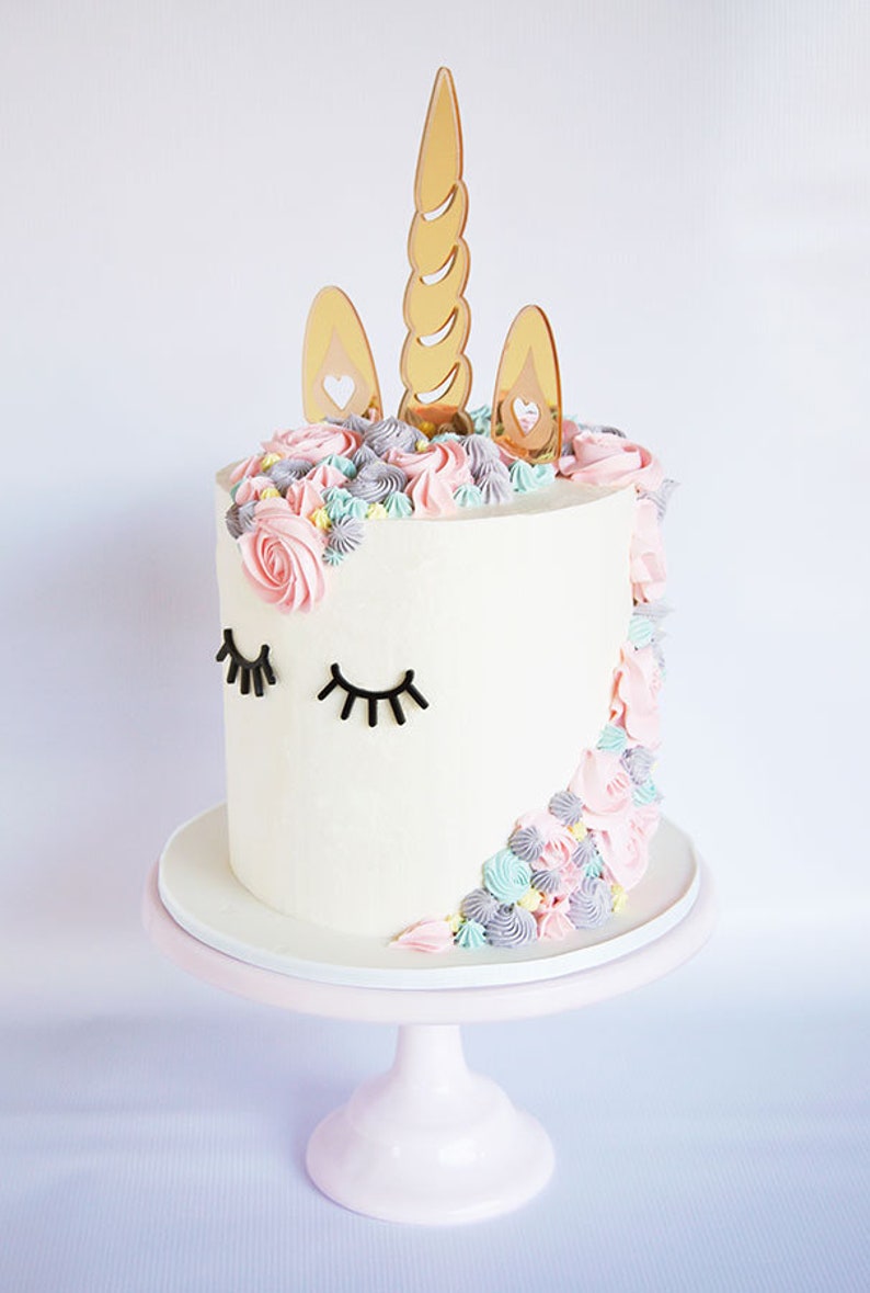 Unicorn Birthday Cake Topper Decorator Kit Unicorn Birthday Cake Kit Party, Unicorn Cake Decorations, DIY Unicorns Birthday Party cake image 4