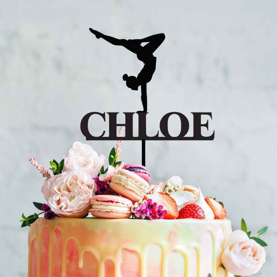 Gymnastique Birthday Cake Topper Gymnastique Birthday Cake Topper