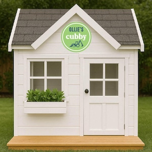 Personalised Construction Digger Cubby House Sign | Custom Round Name Plaque | Kids Outdoor Playhouse Décor