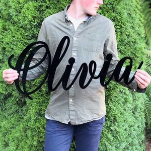 Large Lasercut Name or Word - Script #1 | Large Script Sign | Lasercut Name | Large Script Name | Lasercut | MADE IN Australia