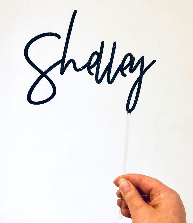 Custom Name Birthday Cake Topper Personalised Cake Topper Etsy