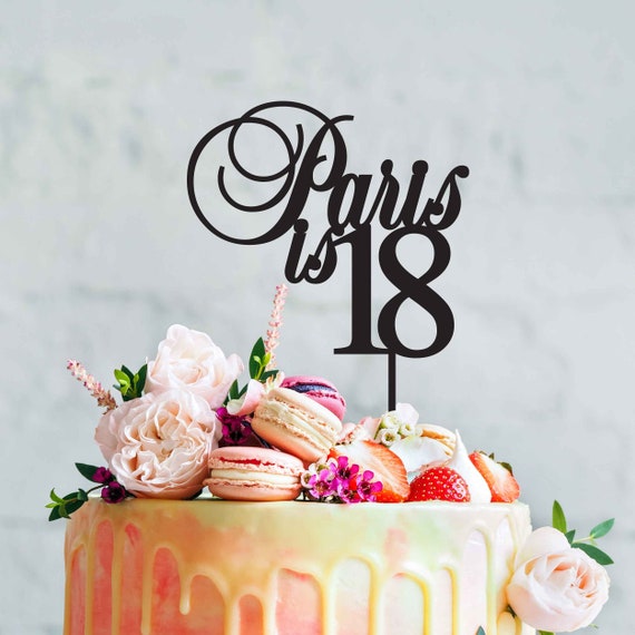 Paper & Party Supplies Party Supplies Cake Name Plaque Name Plate Birthday Cake Decoration Laser