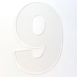 Keks-Kuchenschablone - Number 9 | Keks-Kuchen | Lasercut Zahlen | Große Zahl 9 | Acryl Schablonen | Geburtstagskuchen (Made in Australia)
