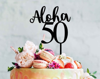 Aloha Birthday Cake Topper | Aloha Cake Decoration | Hawaii Cake Topper | Birthday Cake Topper | Aloha Greeting | Made in Australia