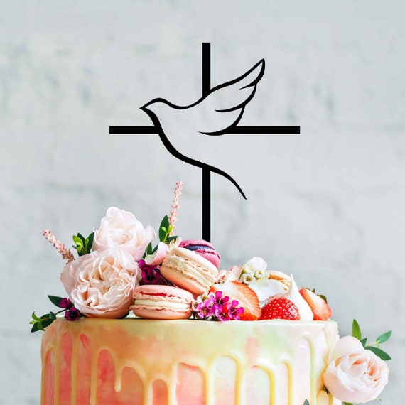 Mi Bautizo 3 Piezas De Decoración Para Tartas De Madera Para Bautizo, Paloma, Confirmación, Decoración De Comunión Para Niños Y Niñas Detallitos Bautizo