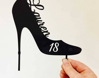 High Heels Geburtstag Tortendeko - Custom ""High Heels Schuh"" Geburtstag Kuchen Party Dekoration Stiletto Cake Topper | High Heel - Australien
