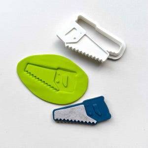 Saw Cookie Stamp Gift – DIY Tool Cookie Cutter – Father’s Day Fondant Embosser – Handy Man Party Favour