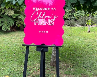 Wave Wedding Welcome Sign, 3D Names, Modern wavey Wedding Signs, Wedding Entrance Signs, Event Signage,