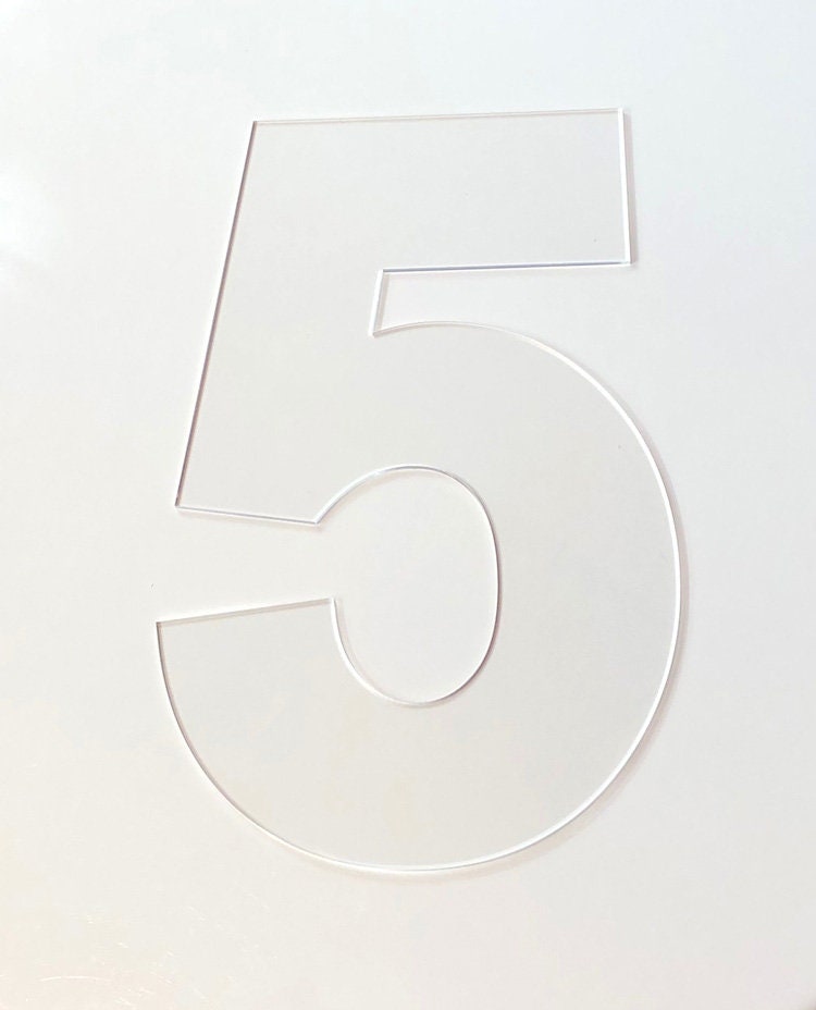 cookie cake stencil number 5 cookie cake lasercut etsy