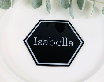 Printed Wedding Favors - Wedding Setting - Party Table Place Card Names - Custom Wedding Guest Names - Escort card  Made in Australia