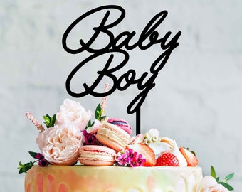 Topper De Gateau De Bebe De Garcon Banniere De Bebe Garcon Etsy