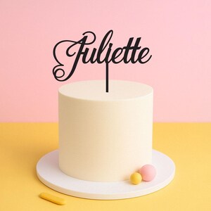 Script Name Cake Topper – Cursive Font Custom Name Topper