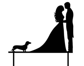 Wedding Couple | Dachshund Cake Topper | Sausage Dog Cake Topper | Wedding Sausage Dog | Wedding Cake Topper | Cake Topper MADE IN Australia