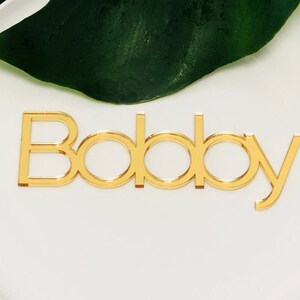 Wedding Place Card Names | Gold Mirror Place Cards | Gorgeous Wedding Table Decor | Silver Mirror |  PC1801 MADE IN AUSTRALIA