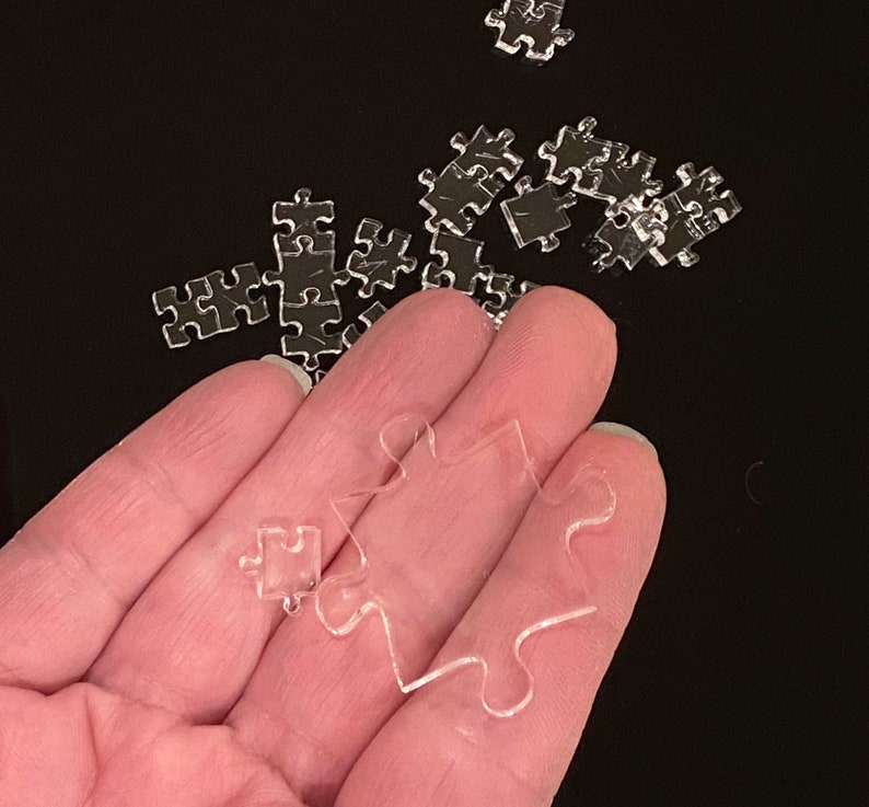 Tiniest Smallest Jigsaw Puzzle, Clear Puzzle Australia, Impossible Jigsaw Puzzle, Isolation Gift, Difficult Jigsaw, Adult Puzzles, Invisible image 4