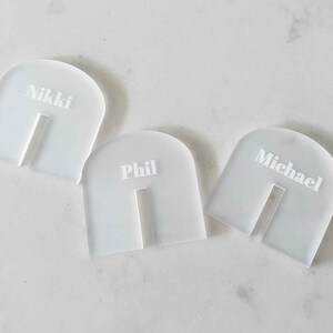 Arch Hanging Drink Tag | Stemless Drink Tag | Drink Accessories | Drink Stirrer | Acrylic Name Card | Place Card  | Place Setting | Wedding